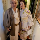 銀座のクラブ・銀花の佳奈ママにはんなりの着物を