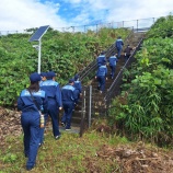 『道の駅で避難訓練』の画像