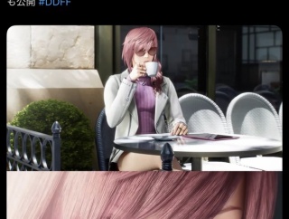 【朗報】新作FF、ライトニングさんが表参道のカフェテラスを満喫！！！！！