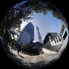 『魚眼レンズで撮る東京スカイツリー　2022/02/14』の画像