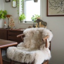 ついに今年、我が家のダイニングのもふもふ率が上がった！極上のふわふわムートンに癒される！