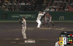 【阪神対巨人25回戦】巨人・中川皓太、吠える