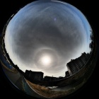 『円周魚眼レンズ＋インプレッシブアートによる日暈　2025/02/19』の画像