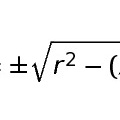 数2で習う円の方程式を使って円を描画してみる