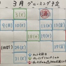 3月のグルーミング予定🎎