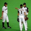 稀哲 糸井 稲葉←これより堅い外野守備 	