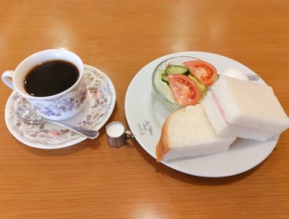 選べるモーニングでハムサンド！朝宮公園近くにある喫茶店/COFFEEマロン