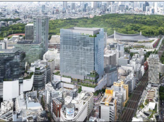 高さ約145m「神南一丁目地区」渋谷パルコの斜め前に高層部にホテルが入るオフィスビル計画