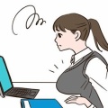 ナイスボディーのおねえさん、机の上にポヨヨヨーンwww