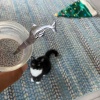 猫に追いかけられて食べるチキン雑炊とミルクチアプディング【朝ごはん】