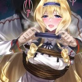 バーギャグを嚙まされる直前のセシ●ア・オルコッ●