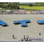 【画像】滋賀の中学生６００人が平和行進、「ヘイワ」の人文字　「戦争の恐ろしさを忘れないで」