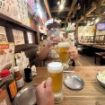 【ぬまつーグルメ】沼津駅北口の串カツ田中で、無限ホルモン串で、串→ビール→串→メガハイボール→串・・・の無限ループで参りました。(沼津市大手町)