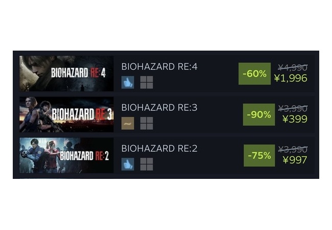 バイオハザードre3、あまりにも安すぎるｗｗｗｗｗｗ