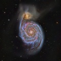 M51    りょうけん座の渦巻銀河