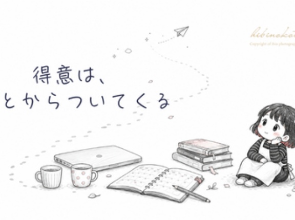 得意は、あとからついてくる（コラム）