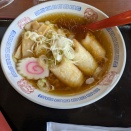 比内地鶏きりたんぽ入りラーメン　とれびあん　大館市