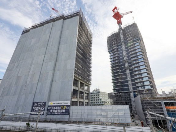 地上28階・高さ約100m「W CITY TOWERS（Ｗシティタワーズ）」の建設状況！蕨駅直結の分譲タワマン（2026.7.11）