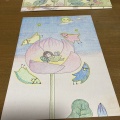 色鉛筆画を描いています。