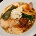 麺屋さすけ本店【背脂鰹焼豚麺（味変肉味噌付き）】＠掛川市中央３丁目