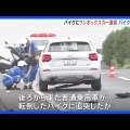 走行中の車が追突！バイク事故の背後に潜む危険とは