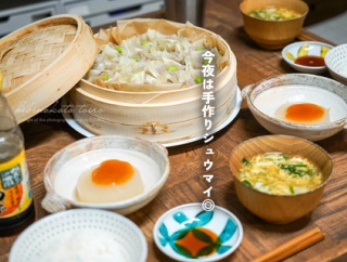 今夜は手作りシュウマイ◎と、今日のおべんとう