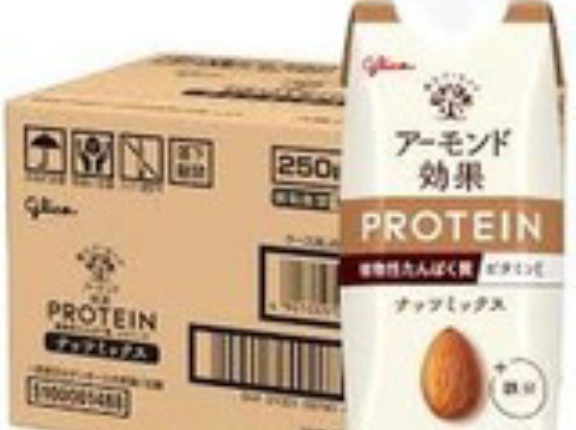 【1,866円 】アーモンド効果 プロテイン ナッツミックス 250g×12本 江崎グリコ