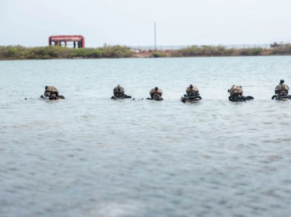 米海兵隊偵察大隊とオランダ軍海兵隊が二国間訓練で海上から偵察上陸の手順を確認！