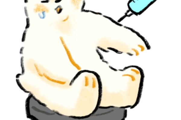無料イラスト フリー素材 しろくまとねこ コロナ対策
