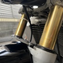 ウルフ250:DLCコーティングというフロントフォークを付けてみた