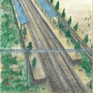 (99) 上新庄駅の変遷―小林康夫氏色紙絵展（その2）