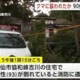 【秋田】自宅にいた男性　クマに襲われ死亡