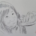 #こんな絵を描いています　#山本京嗣　画　#家族