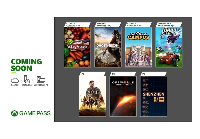 Xbox Game Pass、8月前半の追加ラインナップ発表