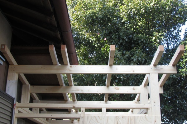 やまだ 小屋を自作する 屋根を作る