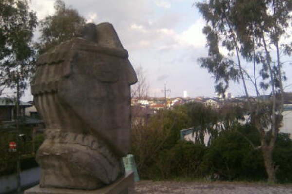 貝の花貝塚記念碑 松戸を写ウォーク