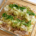 レンジで簡単！豚ともやしの薬味ぽん酢がけ