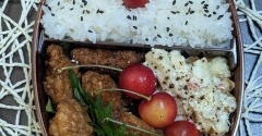 さくらんぼ、せっかくなので～夫のお弁当294