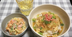 【貧乏飯】久しぶりに我が家の定番セット。