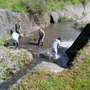 取水口のメンテナンス