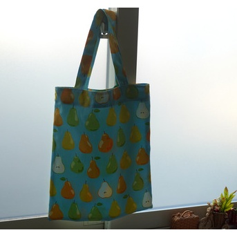 一枚仕立てのトート洋ナシ柄