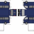 ペーパークラフト　トヨタ・ハイエースコミューター　200系 3型