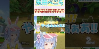 【ホロライブ】ぺこら、1位でゴールしたと思って喜んでいたらタッチの差の2位で台パン【マリカ】