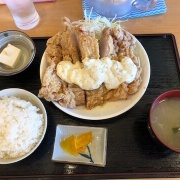 デカ盛り定食 チキン南蛮定食 函館 萬福食堂にて のんびり食べ歩き日記