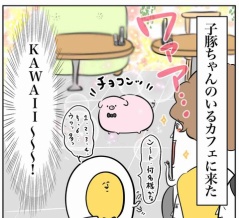 子豚ちゃんカフェに行ったんだ