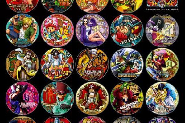 ワンピース　ナミ　輩　缶バッジ　バースデー　2019年 麦わらストア　カバー ワンピース】ハッピーバースデーバッグチャーム［7.3 ナミ