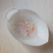 薬を飲み忘れた時どうする？と、ピンクのリング作りました。