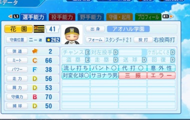 『花園　百々人　パワプロ2022版』の画像