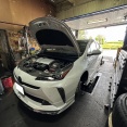 滋賀オートライフハノ　トヨタ「50プリウス」(ZVW51)の車検＆整備とオイル交換