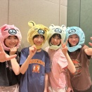 樋口愛海 「みんなで「ミニモちゃん なりきり帽子」 をかぶって撮りましたーー‼‼📸」